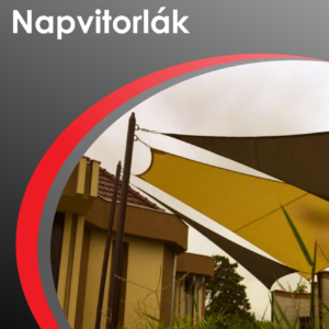 Napvitorla udvarra, teraszra, medence - homokozó fölé