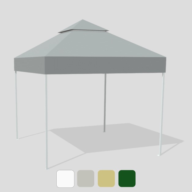 Ponyvashop.hu_Pavilonteto_3_ Kétszintes, csúcsos pavilontető színválaszték, egyedi méretre rendelhető