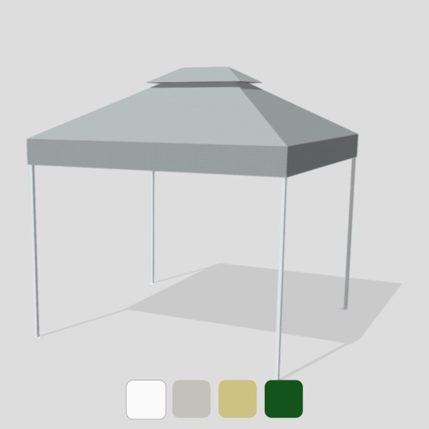 Ponyvashop.hu_Pavilonteto_4_ Kétszintes pavilontető színválaszték, egyedi méretre rendelhető