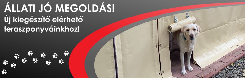 kisállat bejáró teraszponyvára