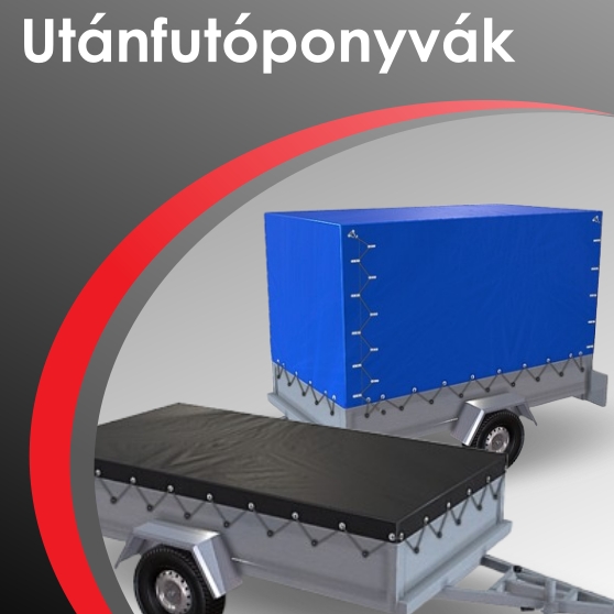 utánfutó ponyvák többféle színben és kivitelben