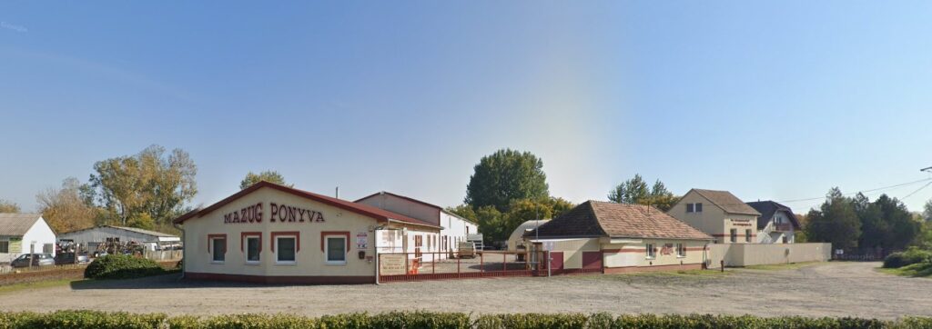 Mazug ponyva Kft telephelye
