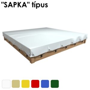 homokozó takaróponyva, sapka típus