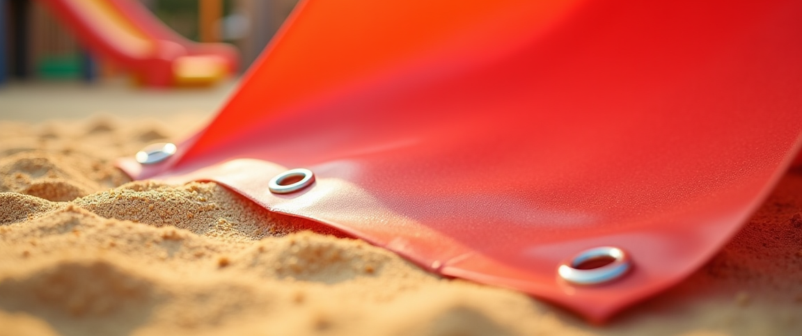 homokozó megvédése az esőtől és kisállatoktól